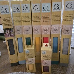 Crafter's Square Vinyl Paper Permanent Set Of 9